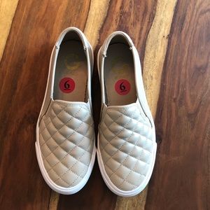 Tan slip on shoes. Excellent condition!